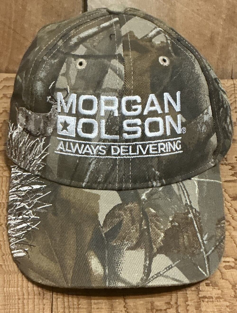 Morgan Olson Realtree Camo Adjustable Hunting Hat Deer Embroidered Cap OSFM